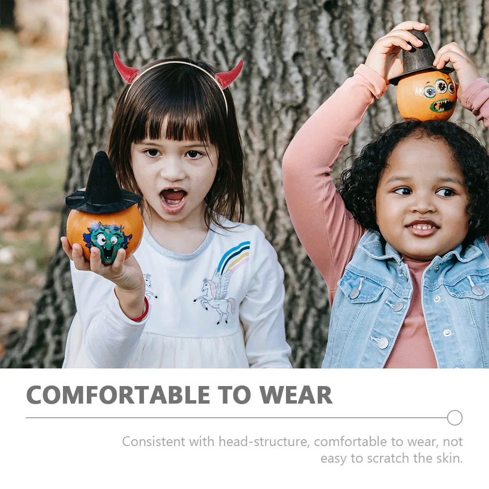 

4Pcs Halloween Devil Hair Hoops Durable Comfortable Cosplay Party Headdress Festival Hair Accessories Chic Cosplay Hairband