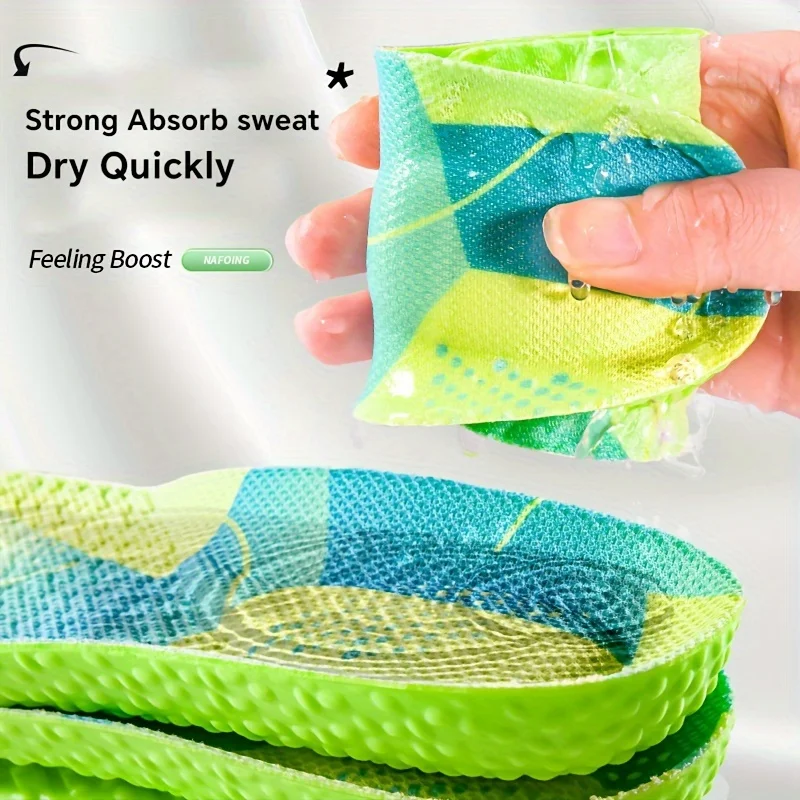TPU Insoles Orange for Shoes Sole Shock Absorption Deodorant Breathable Cushion Running Insoles for Feet Man Women Insoles image 2