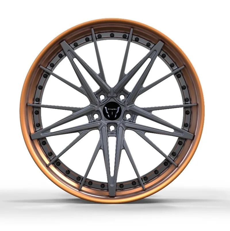 High Quality Forged Rim 17 18 19 20 Inch Alloy Wheels Two Piece 5x112 5x114  5x120 Passenger Car Wheels