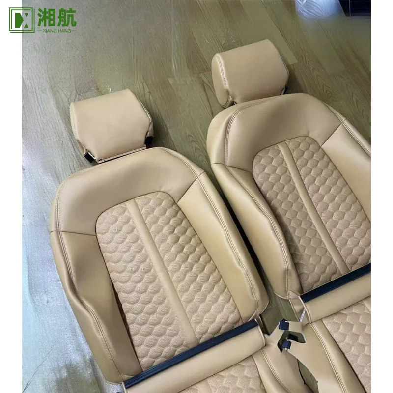 Suitablefor audi Q7 Q5 Q3 Beige Luxury Full Set Leather Car Covers Seat Cover