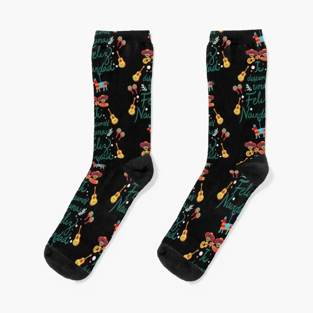 

Feliz navidad, mexican christmas Socks New year's designer brand new year Socks Woman Men's