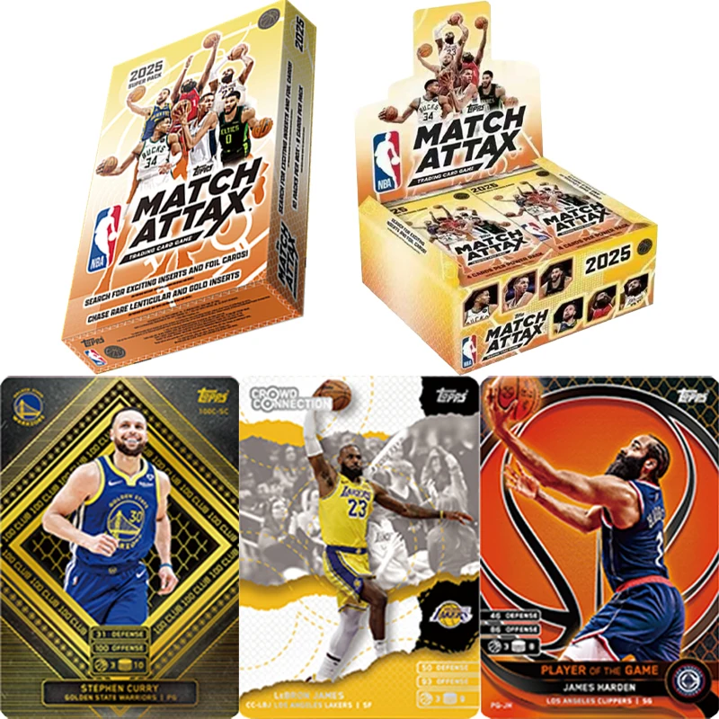 

Оригинальные топы KAYOU, карта звездного игрока, 2025 г., коллекционная игра NBA Match Attax, серия Superpower Pack, баскетбольные ролевые коллекционные карты