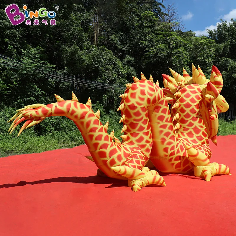 6.4x2.9x3.4 metros infláveis dragão dourado pendurado explodir dinossauro dragones balão para decoração-brinquedos