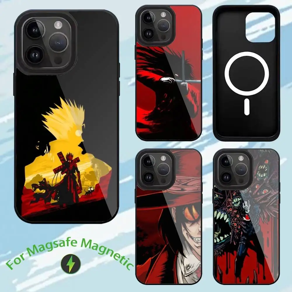 

Anime H-Hellsing Phone Case For iPhone 17,16,15,14,13,12,11,Plus,Pro,Max Magsafe Magnetic Wireless Charging