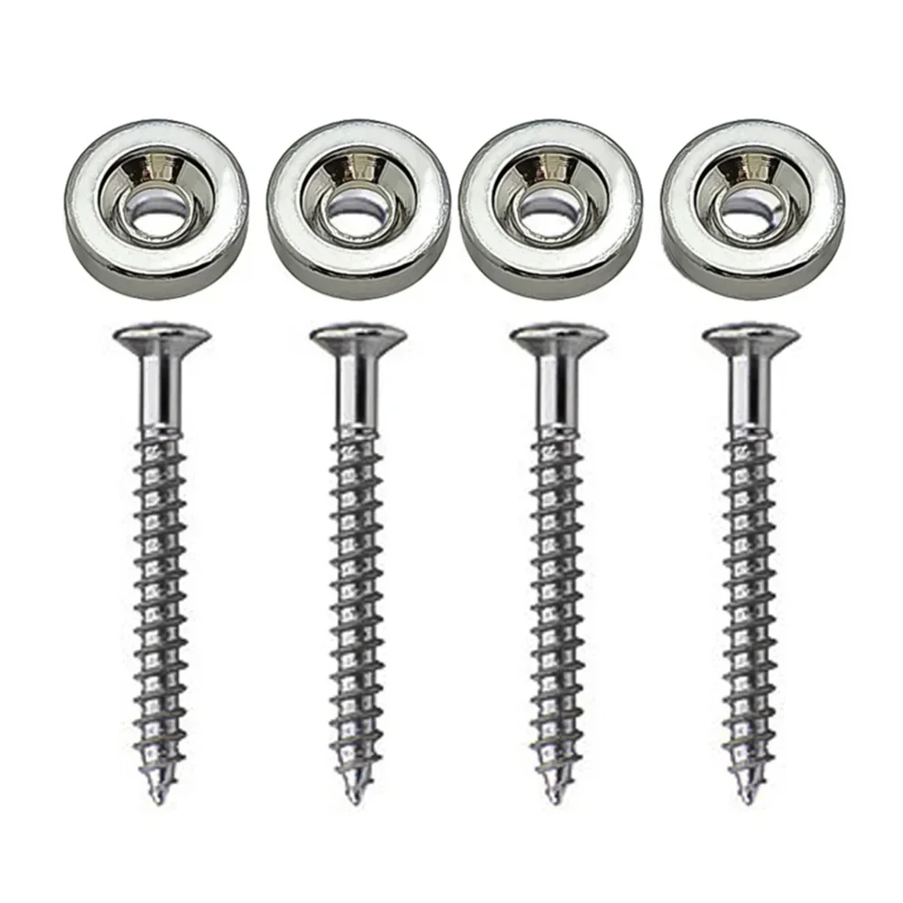 4Pcs Guitar Neck Mounting Ferrules Bushings And Screws Electric Guitar Neck Hardware Replacement Accessories ST TL Guitar Parts view 3