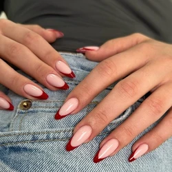 10 Pcs Handmade Press On Nails 2024 New Red French Limited Leopard Print Medium Almond False Nails Design Art DIY Nails with Set