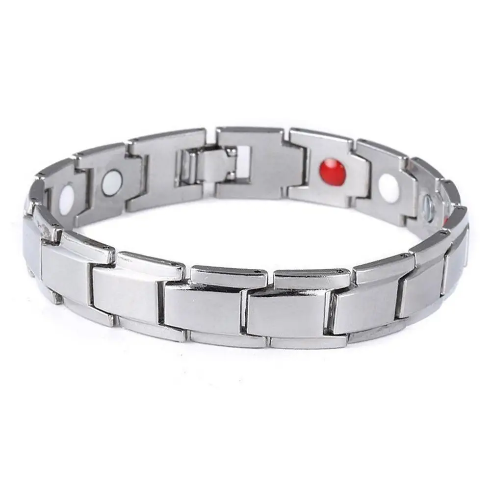 Stainless Steel Magnetic Bracelets for Arthritis Pain Relief Therapy Elastic Bangle Bracelet Jewelry Health Slimming Weight H9I4