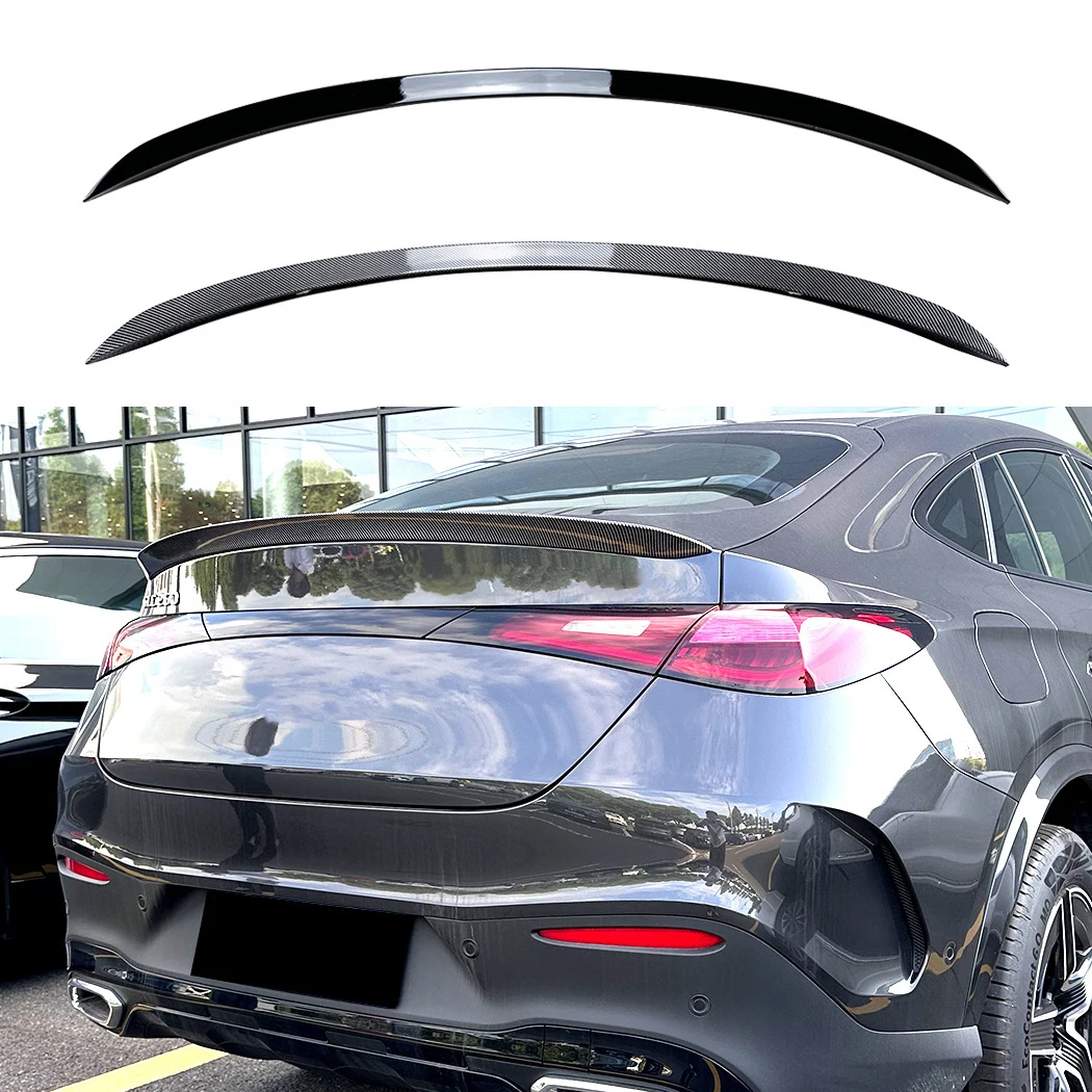 Car Rear Roof Trunk Spoiler Rear Wing Lip Trim Styling Body Kit For Mercedes Benz GLC Coupe C254 GLC300 400 AMG 2023 2024