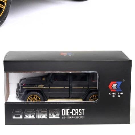 1:24 AMG G63 Model Car, Zinc Alloy Pull Back Toy Car with Sound and Light for Kids Boy Girl Gift