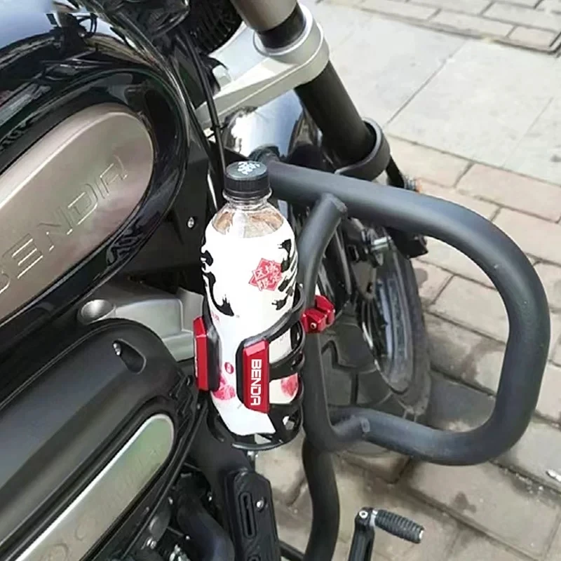 For BENDA Chinchilla 450 Motorcycle Bumper Water Bottle Cup Holder Stand Modified Accessories