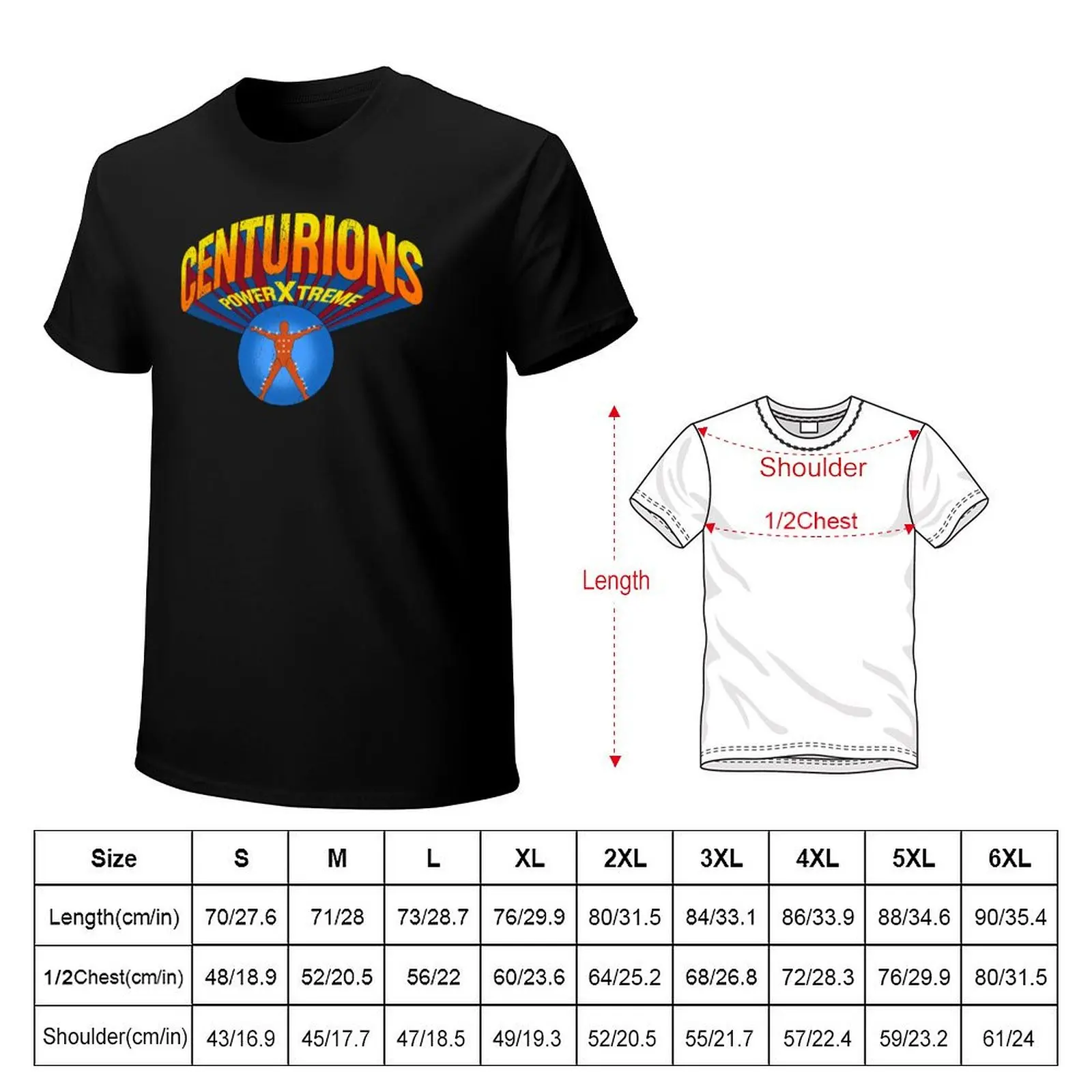 Centurions ? Power Xtreme 80s T-Shirt tees heavyweights t shirts men