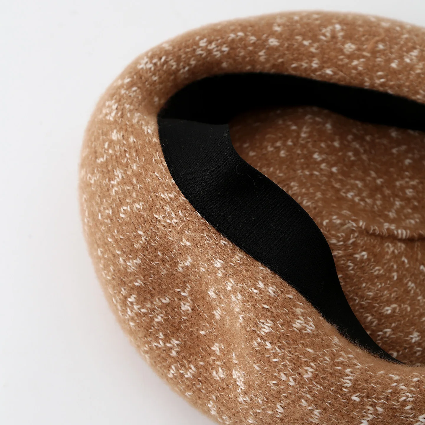 Women Knit Beret Hat Solid Color French Style Lightweight Soft Keep Warm Vintage Artist Brown Khaki Beanie Cap