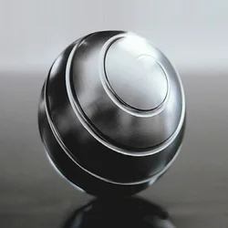 38mm desktop descompressão rotativa esférica giroscópio de metal mesa escritório alívio do estresse brinquedos ilusão óptica fluindo dedo brinquedo