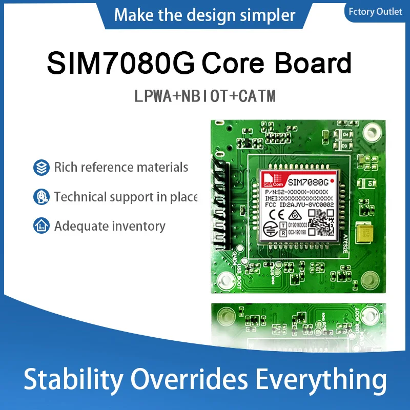

SIM7080G Module, SIM7080G Core Board, NBIOT, CATM, IOT Module, 1Pc
