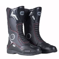 AMUMOTO-Botas de motociclismo para hombre y mujer, zapatos de moto transpirables de carretera, anticaída, para ciclista, las cuatro estaciones