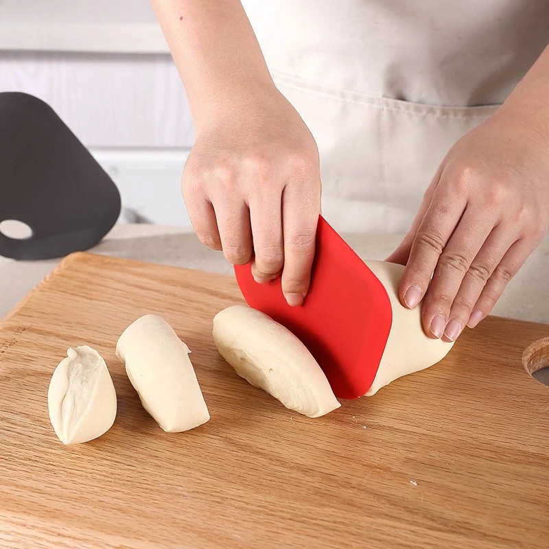 Silicone scraper, vertical household scraper, integrated kneading pad scraper, cutting dough cream scraper