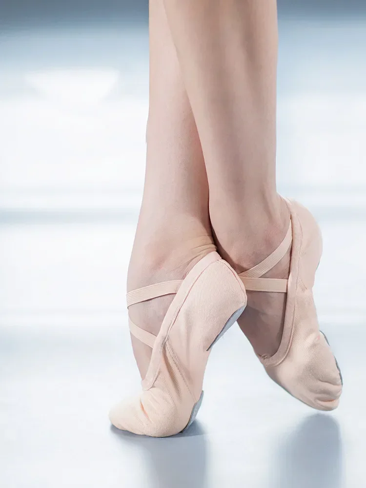 EU24-46 profesjonalna jakość kapcie płótno miękka podeszwa brzuch joga siłownia buty do tańca baletowego dziewczyny kobieta mężczyzna baleriny