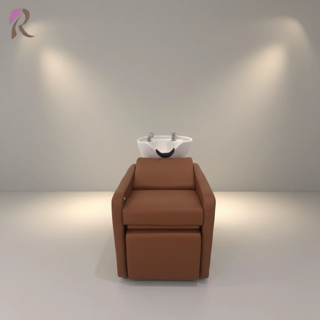 

Высококачественное кресло для мытья головы в салоне красоты с основанием из стекловолокна