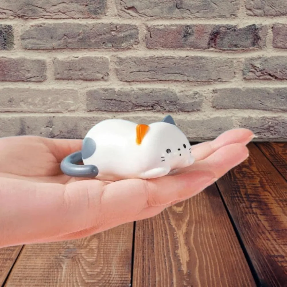 New Cute Rolling Cat Toy Fidget Plastics Clockwork Kitten Movable Toy Stress Relief Tumbling Kitten Toys Home