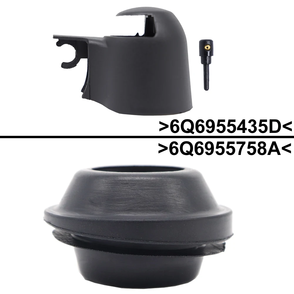 For VW Golf 5 1K Caddy Transporter T5 Tiguan 5N Passat Rear Windshield Wiper Nozzle Arm Seal Gasket Grommet Rocker Blade Cap