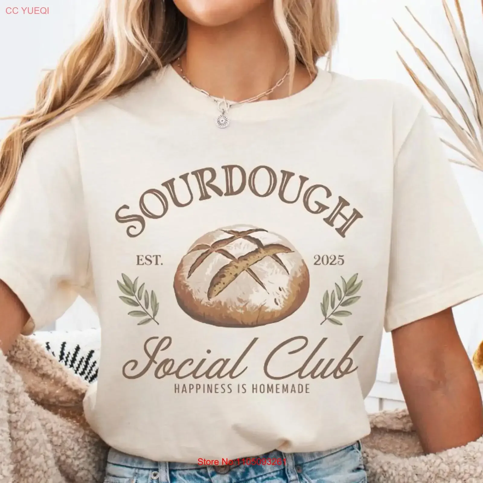 

Футболка SweaT Sour Dough Social Club 2025 Wake and Bake Baking Sourdough Bread Забавная пекарня для мамы, винтажная стираная повседневная футболка