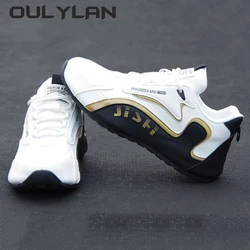 Fashion Trendy High-end Running Shoes Men's Leather Shoes Travel Shoes Spring Autumn Mens Sneakers Leather Face Sports