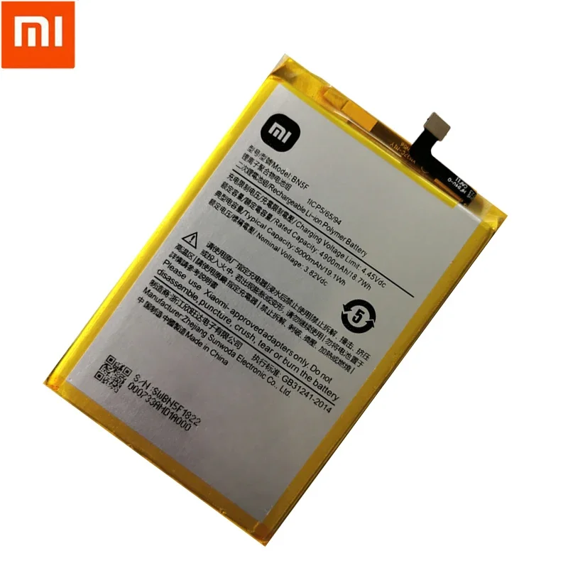 100% Original High Quality 5000mAh BN5F Battery For Xiaomi Redmi Pcoc f3 gt K40 5G 10C 10Prime Batteries Replacement Batteria