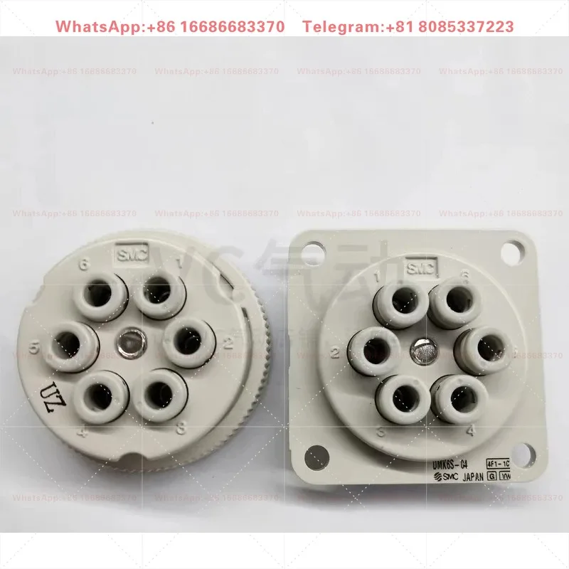 Disk Shaped Multi Tube Docking Joint DMK12P-04, Pneumatic/Hydraulic Quick Connector