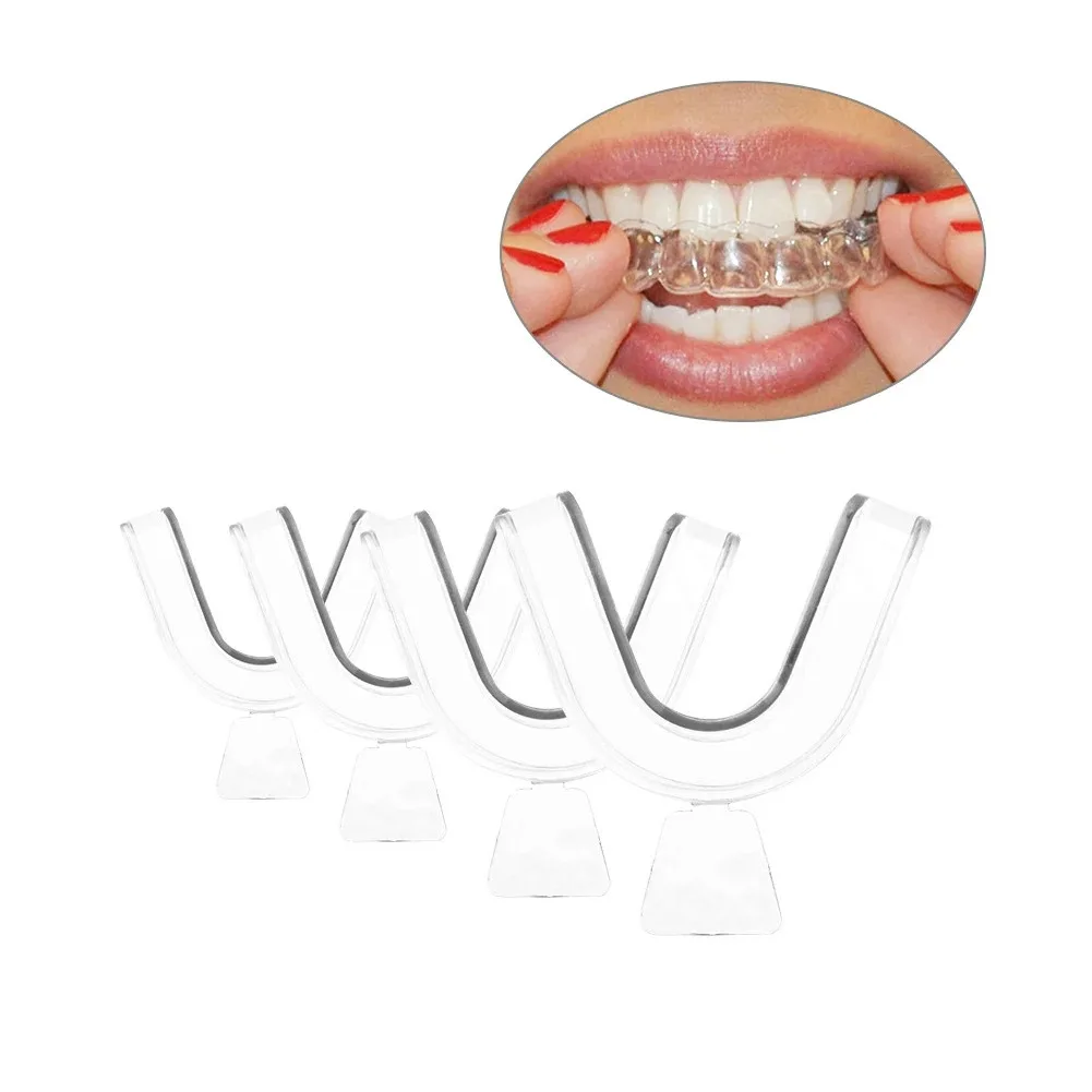 2-20Pcs Silicone Mouth Guard Teeth Protector Night Guard Mouth Tray for Bruxism Grinding Non-snoring Teeth Whitening Protection