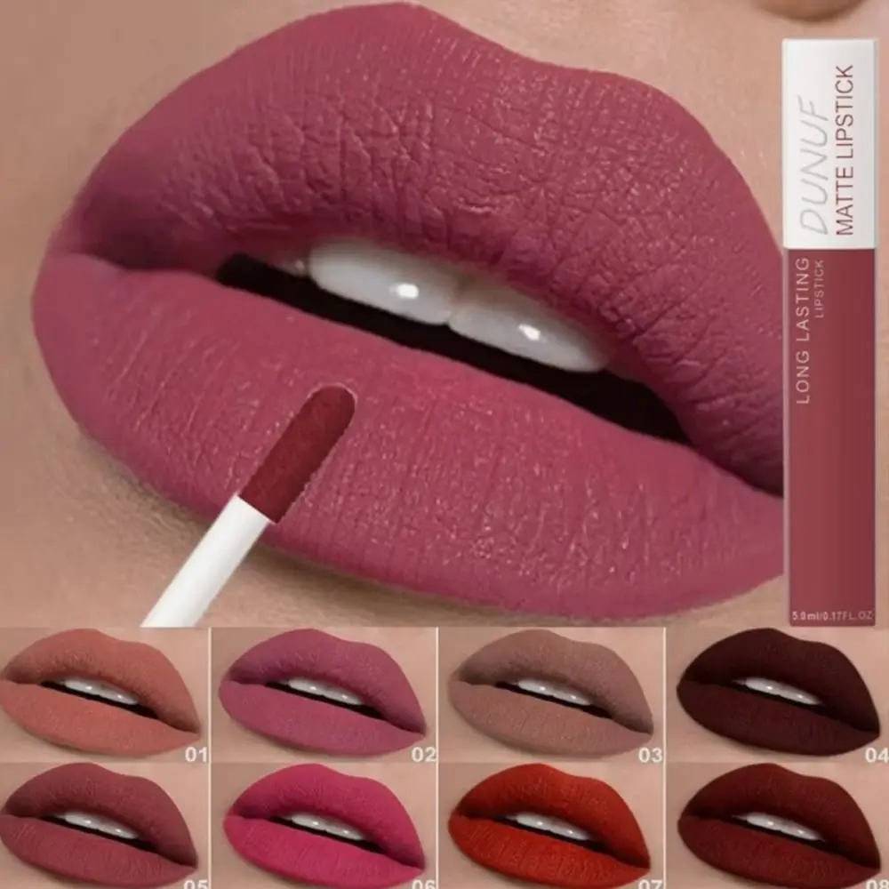 New 8 Color Matte Ink Liquid Lipstick Waterproof Long Lasting Lip Glaze Lip Gloss Women Girls