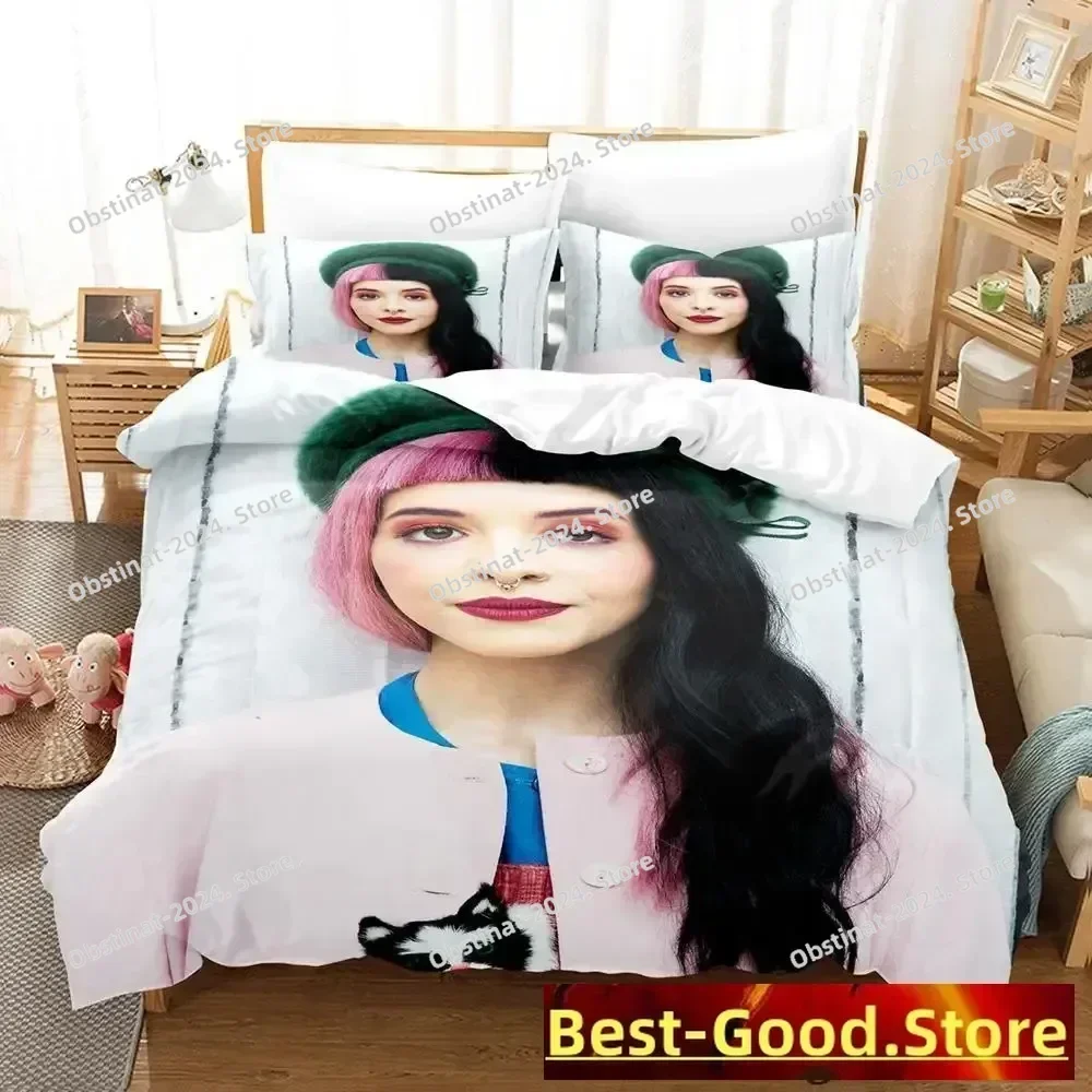 Kawaii Sexy Singer Melanie Martinez Bedding Set Printed With Pillowcase Bed Duvet Cover Soft Single Double Queen Super King Size