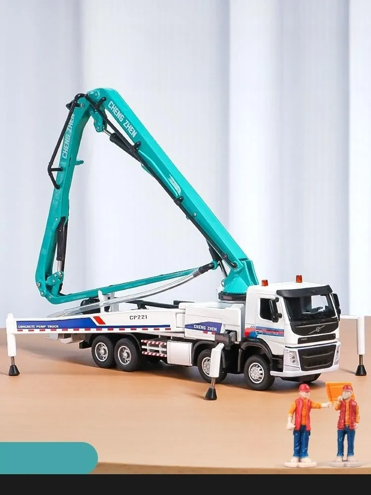 1/50 ボルボコンクリートポンプトラックおもちゃの車ダイキャスト
