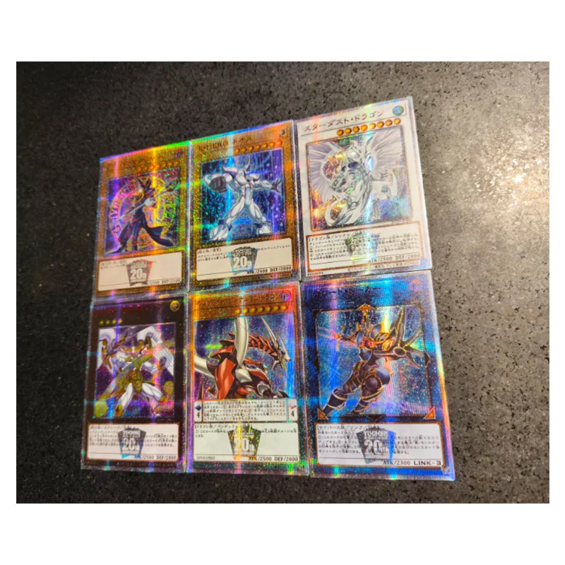 Cyber Dragon Swordsoul White Dragon Black Magician Yu-Gi-Oh! Diy homemade Collection Flash Card Toys Gift