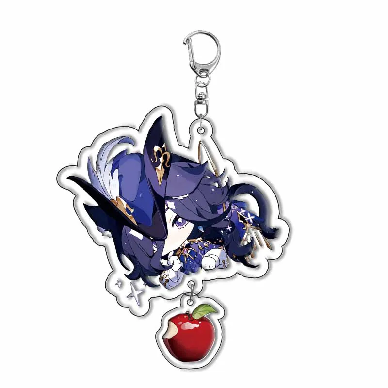 Genshin Impact Project Anime keychain For Fontaine And Natlan Characters Sigewinne Charlotte Navia Neuvillette Clorinde Freminet