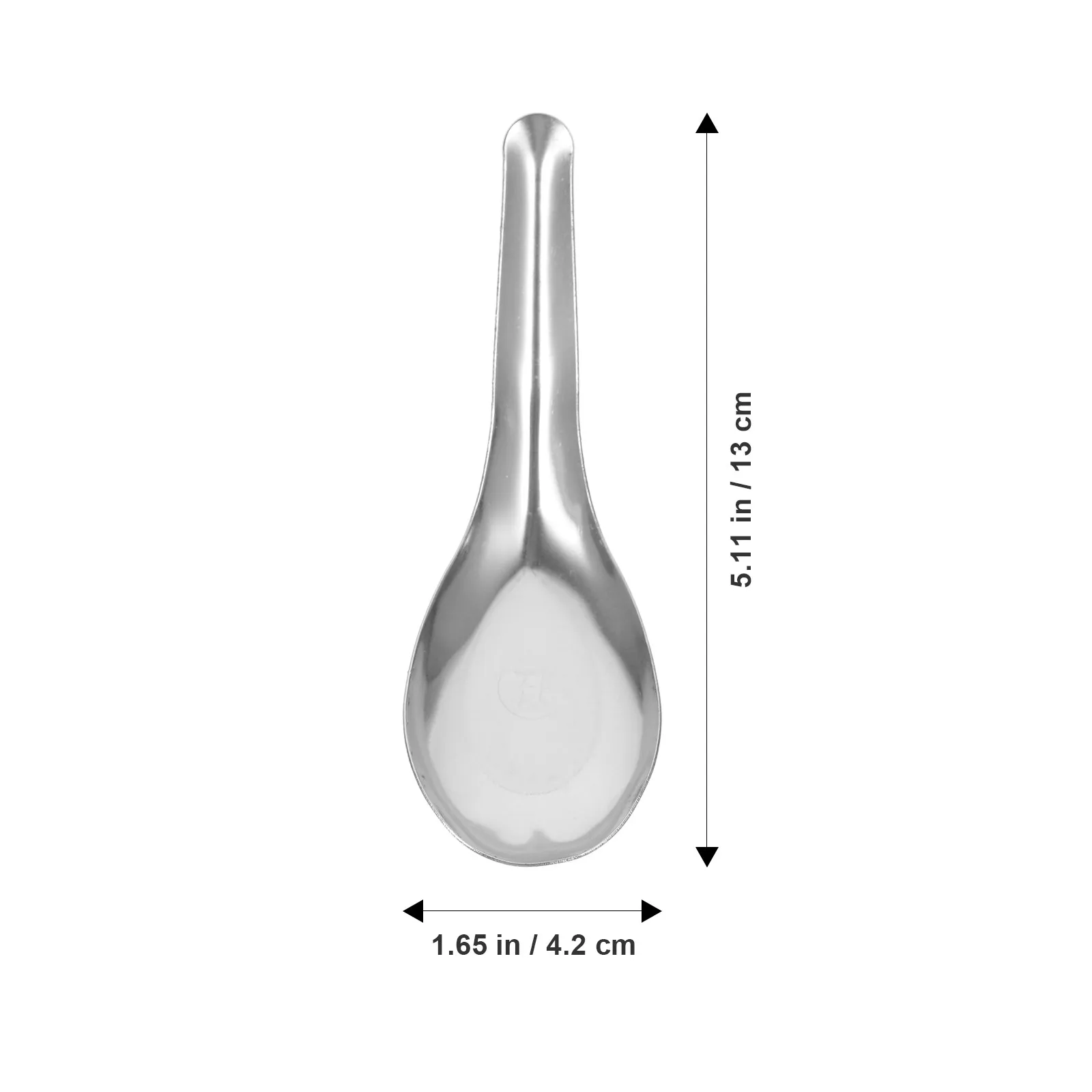 50pcs Stainless Steel Soup Spoons, High-Gloss Polished, Ergonomic Handle for Home, Restaurant, Office, Coffee & Tea