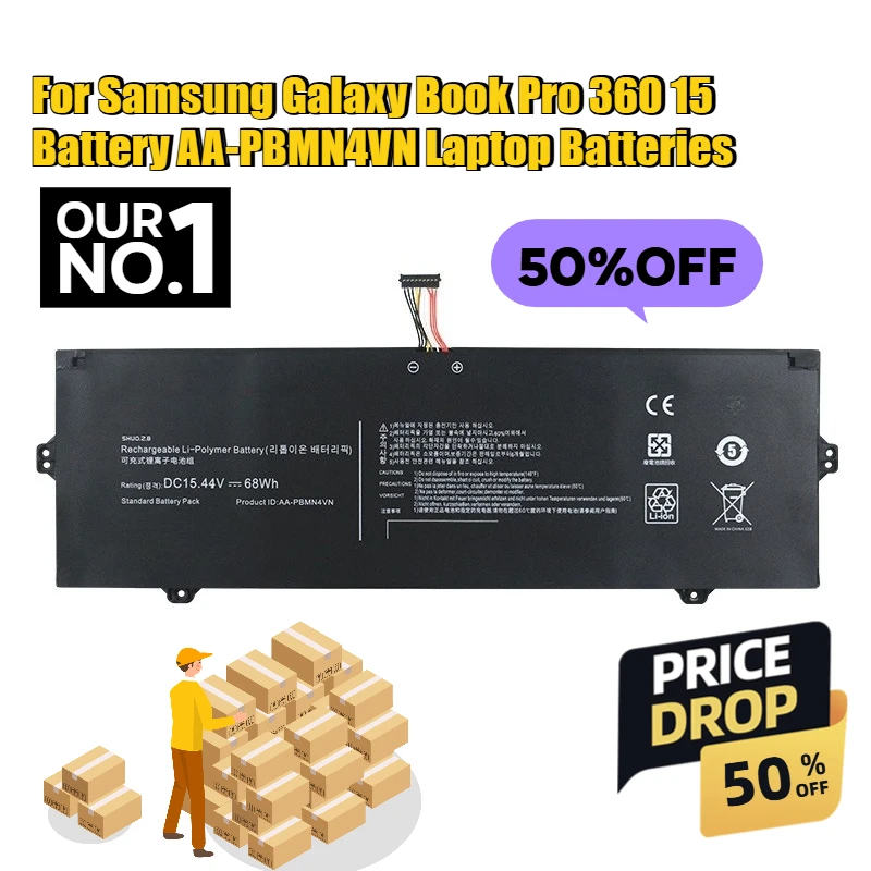 

For Samsung Galaxy Book Pro 360 15 Battery AA - PBMN4VN Laptop Batteries