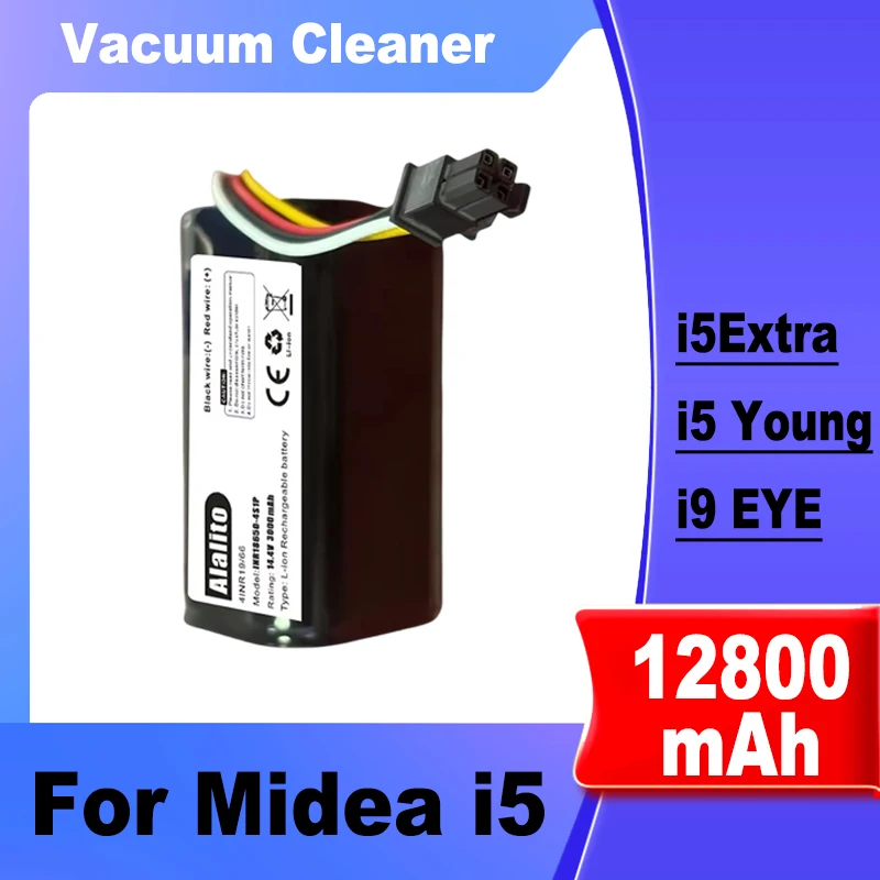 For Midea i5 Young Extra i9 EYE i50pro robot vacuum cleaner battery replacement, large capacity lithium-ion battery
