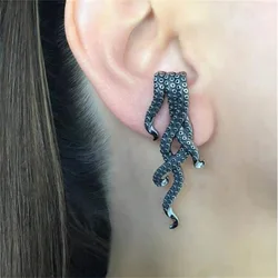 Contracted Octopus Foot New Earrings Retro Exquisite Personality Hip-hop Style Ear Hook Halloween Jewelry Presents