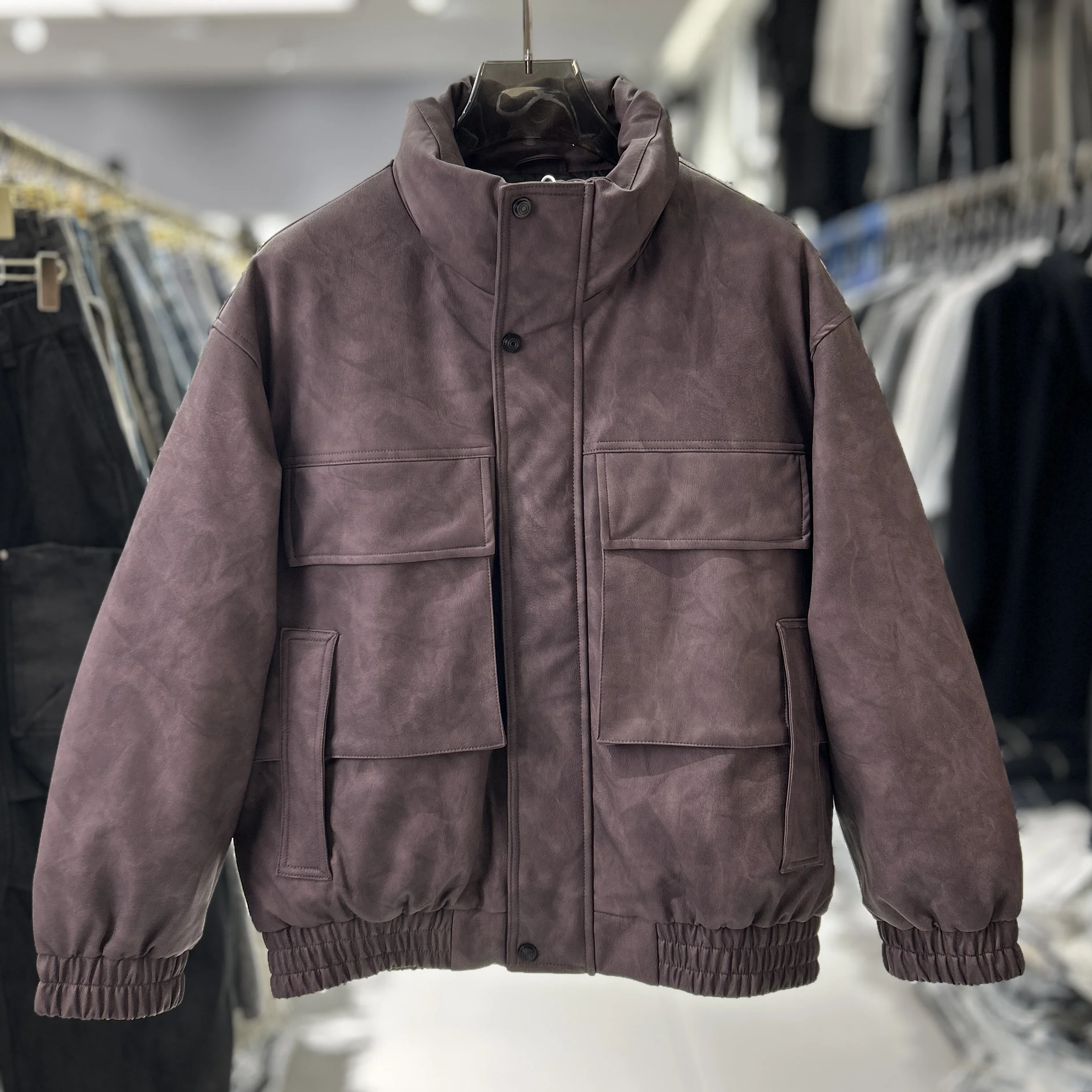 YM модное брендовое зимнее корейское пальто с хлебом, белое пуховое пуховое пальто из искусственной кожи, теплое, не требуе Wa