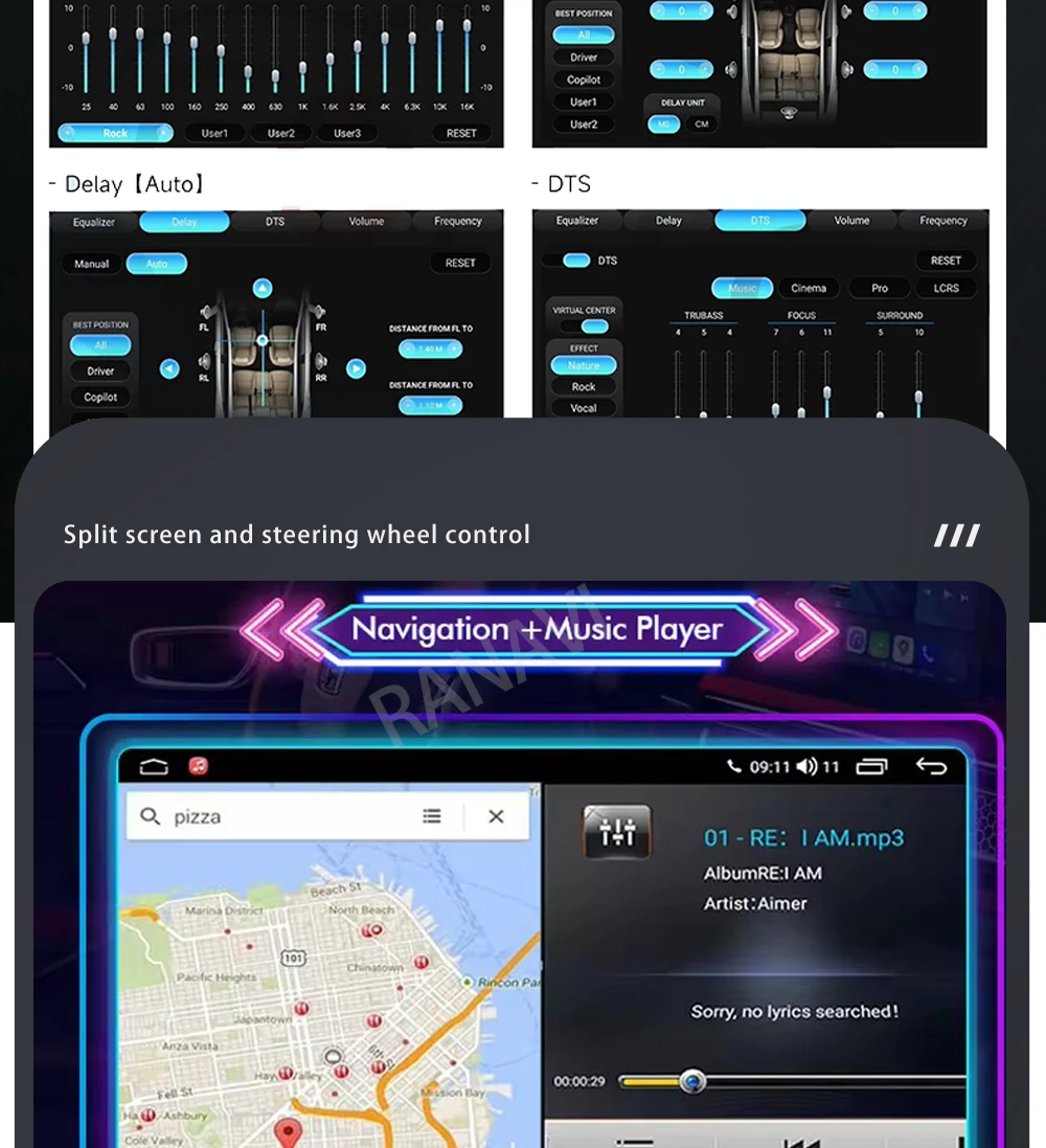 Autoradio Android 16 für Audi TT MK2 8J 2006 2007 - 2014 Stereo 5G WIFI DVD DSP Qualcomm BT Videoplayer Wireless Carplay Auto – Detail 17