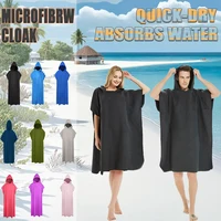 Toalla de playa Poncho de Surf Poncho toalla de secado rápido Sudadera con capucha de alta calidad fuerte absorción de agua reemplazo de bata de playa de microfibra