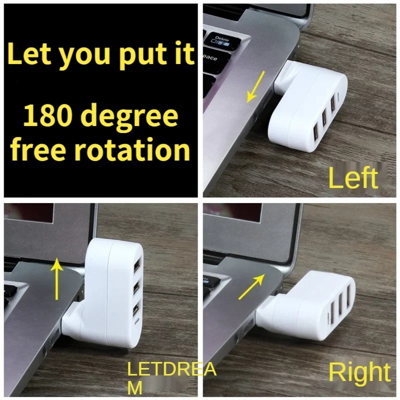 

USB 3. 0 3-портовый концентратор 7 символов вращающийся концентратор трехпортовый многофункциональный удлинитель USB трехпортовый разветвитель компьютерный разъем