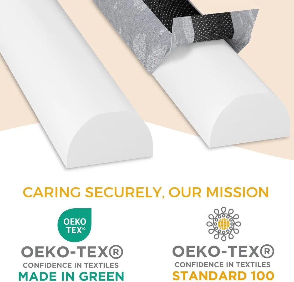 Складные пенопластовые бамперы для кроватей для малышей и детей с водонепроницаемым моющимся чехлом и безопасной защитой