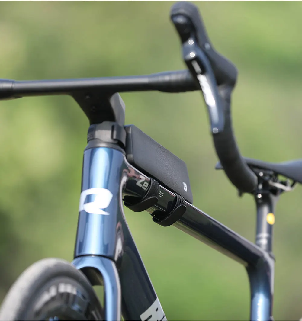 Rhinowalk Fahrrad-Oberrohrtasche, wasserdichte Frontstoßstangenbox mit Schraube und Riemenbefestigung, MTB-Rennrad für städtische Reiten und Rennen – Detail 19
