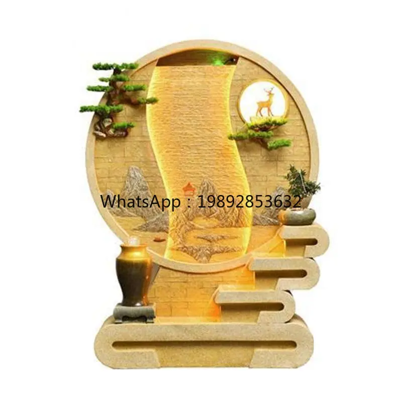 LYY قسم كبير الجنينة المياه المشهد حديقة فناء مكتب الطابق زخرفة النمط الصيني الجديد #5