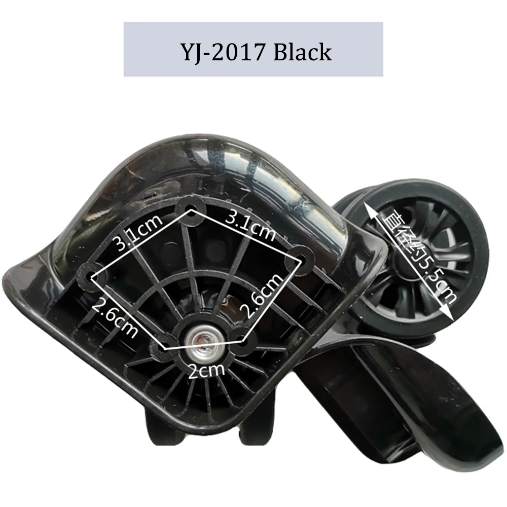 Suitable For YF3003 Nylon Luggage Wheel Trolley Case Wheel Pulley Sliding Casters Universal Wheel Repair Slient Wear-resistant