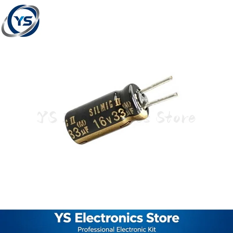 10/50/100/200pcs ELNA RFS 16V33UF 5X11mm SILMIC II Series HiFi Audio Capacitor RFS-16V330ME3# 33UF16V 16V33UF Original and NEW