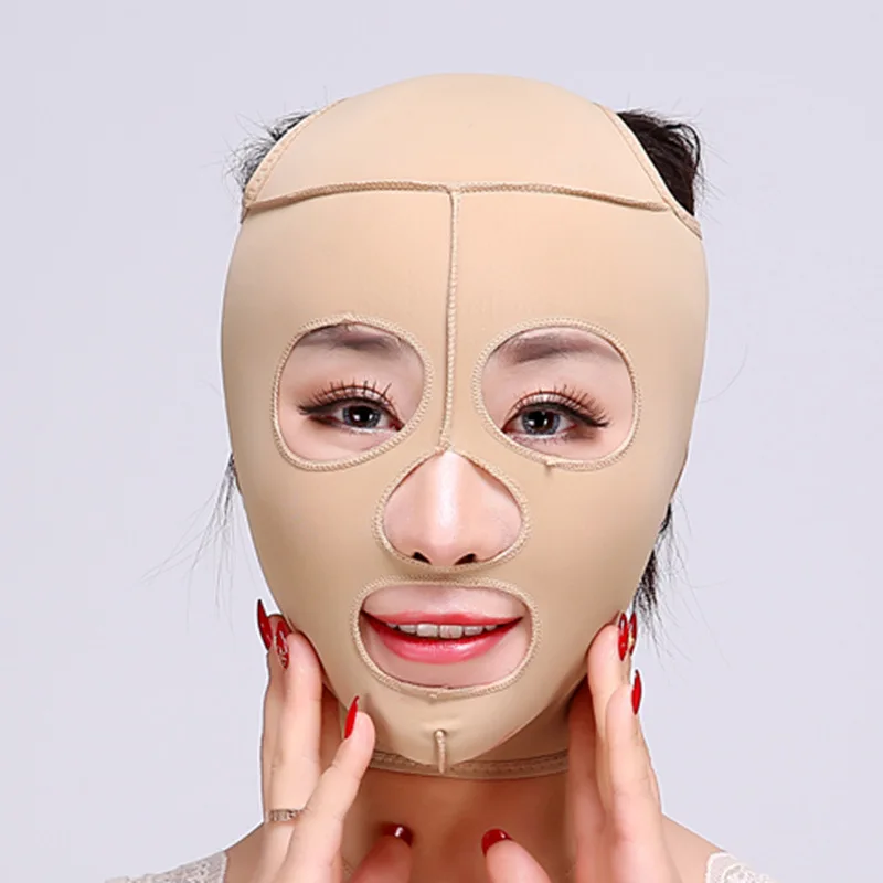 Full Face Lift Sleeping Mask Cheek Chin Slimming Belt Strap Facial Lift-Up Bandage Thin Massage Shaper