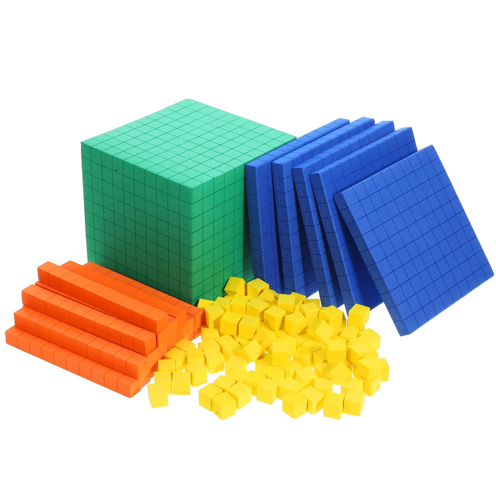Math Cube Learning Block Plastic Counting for Kids Blocks Teaching Demonstrator