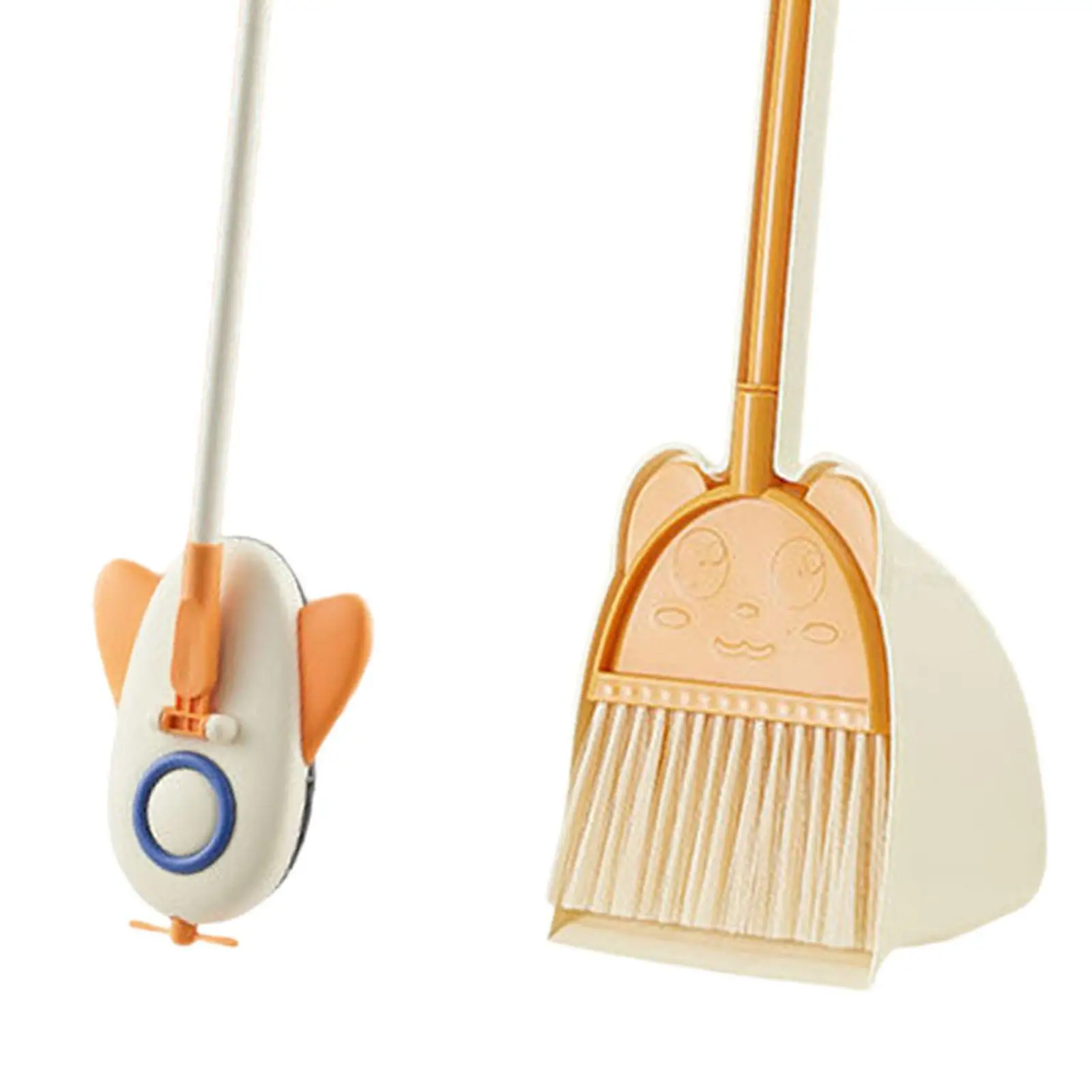 Pretend Play Cartoon Broom Set para Toddlers, Meninos e Meninas Pré-Escolar, Jardim de Infância